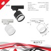 Миниатюра фото трековый однофазный светильник reluce technical 53001-9.3-001ld gx53 bk | 220svet.ru