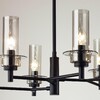 Миниатюра фото потолочная люстра на штанге lumion madonna 6555/6c черный | 220svet.ru