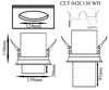Миниатюра фото встраиваемый светодиодный спот crystal lux clt 042c130 wh | 220svet.ru