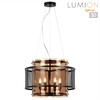 Миниатюра фото подвесная люстра lumion zarina 8007/6 черный, золотой | 220svet.ru