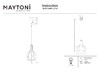 Миниатюра фото подвесной светильник maytoni roots mod194pl-01w | 220svet.ru