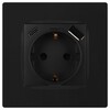 Миниатюра фото розетка эра серия 12 12-4108-05 2p+e 16a-250в со шторками с usb type-a+c 5в-3а антрацит б0067707 | 220svet.ru