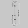 Миниатюра фото подвесной светодиодный светильник maytoni mist p101pl-l300-12w3k-b | 220svet.ru