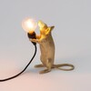 Миниатюра фото настольная лампа mouse lamp standing gold usb seletti | 220svet.ru