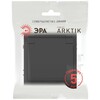 Миниатюра фото розетка эра arktik 16-2103-05 с заземлением 2p+e schuko со шторками с крышкой 16а-250в антрацит б0070438 | 220svet.ru