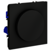 Миниатюра фото светорегулятор встраиваемый поворотно-нажимной 600 вт voltum s70 vls070308 (черный матовый) | 220svet.ru