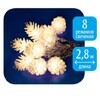 Миниатюра фото светодиодная гирлянда (09582) uniel шишки 220v белый uld-s0280-020/dta warm white ip20 pine cones | 220svet.ru