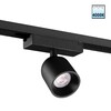 Миниатюра фото светильник светодиодный однофазный трехжильный трековый novotech solette 359808 черный | 220svet.ru