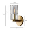 Миниатюра фото бра 8816w gold/clear delight collection | 220svet.ru