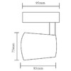 Миниатюра фото трековый однофазный светильник arte lamp atillo a2315pl-1bk | 220svet.ru