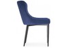 Миниатюра фото стул teo dark blue / black | 220svet.ru