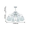 Миниатюра фото подвесная люстра f-promo amanda 2150-8pc | 220svet.ru