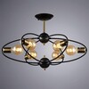 Миниатюра фото люстра на штанге arte lamp a1963pl-6bk | 220svet.ru