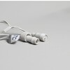 Миниатюра фото гирлянда нить 10м белая 220в, 100 led, провод белый каучук 2,3мм, ip65 ltc eco100-8-2w | 220svet.ru