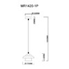 Миниатюра фото подвесной светильник myfar renata mr1420-1p | 220svet.ru