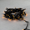 Миниатюра фото гирлянда нить с колпачком 10м желтая 24в, 100 led, провод черный пвх, ip65 ltc pst100cap-11-1y | 220svet.ru