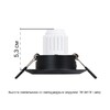 Миниатюра фото встраиваемый светильник arte lamp mira mini a2762pl-1bk | 220svet.ru