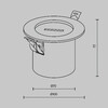Миниатюра фото встраиваемая потолочная чаша с питанием maytoni accessories for system parity tra130rsc-2b | 220svet.ru