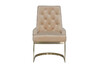 Миниатюра фото стул велюр бежевый/ garda decor 76ar-6210gold-bg | 220svet.ru