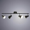 Миниатюра фото светодиодный спот arte lamp gioved a6008pl-4bk | 220svet.ru