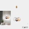 Миниатюра фото подвесная люстра ilamp drop 8110p/3 br-mlt | 220svet.ru
