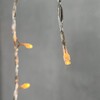 Миниатюра фото гирлянда бахрома 4,9 x 0,5 м экстра тепло-белая 220в, 240 led, провод прозрачный пвх, ip54 ltc pil240-10-2eww | 220svet.ru