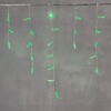 Миниатюра фото гирлянда бахрома с колпачком 3,1 x 0,5 м зелёная 220в, 120 led, провод прозрачный пвх, ip65 ltc pil120cap-10-2g | 220svet.ru