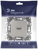 Миниатюра фото розетка эра elegance 14-3114-16 hdmi титан б0065778 | 220svet.ru