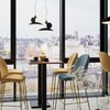 Миниатюра фото подвесной светодиодный светильник odeon light travertino 6626/20l черный | 220svet.ru