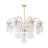 Миниатюра фото потолочная люстра на штанге lumion opulenta 8413/13 латунь | 220svet.ru
