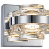 Миниатюра фото настенный светильник mb22030002-1a chrome/clear delight collection | 220svet.ru