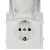 Миниатюра фото розетка эра galaxy 15-2103-08 c заземлением 2p+e schuko со шторками с крышкой 16а-250в ip20 белый матовый б0070672 | 220svet.ru