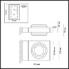 Миниатюра фото уличный настенный светодиодный светильник odeon light nature 6654/6wl черный | 220svet.ru