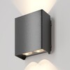 Миниатюра фото уличный настенный светодиодный светильник maytoni shell o570wl-l20b3k | 220svet.ru