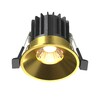 Миниатюра фото встраиваемый точечный светодиодный светильник maytoni round dl058-7w3k-bs | 220svet.ru