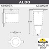 Миниатюра фото грунтовый светильник светильник fumagalli aldo 1l0.000.000.lxz1l | 220svet.ru