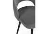Миниатюра фото стул на металлокаркасе woodville курбис темно-серый (zd 995) / черный 642911 | 220svet.ru