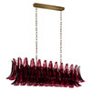 Миниатюра фото подвесная люстра loft it lilou 10600/1200r burgundy | 220svet.ru