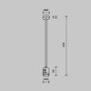 Миниатюра фото крепление потолочное с прямым коннектором питания maytoni flarity tra158c-ipcl1-bs | 220svet.ru