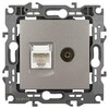Миниатюра фото розетка эра серия 12 12-3110-16 комбинированная rj45+tv, титан б0065646 | 220svet.ru