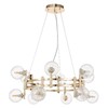 Миниатюра фото подвесная люстра crystal lux luxury sp12 gold | 220svet.ru