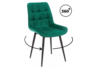 Миниатюра фото стул вращающийся на металлокаркасе woodville челси 360 к зеленый (zd 667) / черный 632516 | 220svet.ru