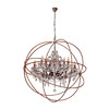 Миниатюра фото подвесная люстра loft it foucaults orb crystal loft1897/15 | 220svet.ru