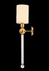 Миниатюра фото бра crystal lux ap1 gold/white | 220svet.ru