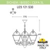 Миниатюра фото подвесной уличный светильник fumagalli sichem/cefa 3l u23.120.s30.vyf1r | 220svet.ru