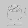 Миниатюра фото основание для текстильной ленты с коннектором питания maytoni accessories for system parity tra130rsc-1b | 220svet.ru