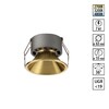 Миниатюра фото светильник встраиваемый светодиодный с переключателем цветовой температуры novotech nova 359850 бронзовый | 220svet.ru