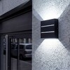 Миниатюра фото уличный настенный светильник uniel ulu-p31b-4w/4000k ip65 black ul-00013619 | 220svet.ru