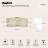 Миниатюра фото потолочный светильник maytoni messina h223-pl-05-g | 220svet.ru