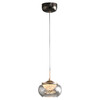 Миниатюра фото подвесной светодиодный светильник delight collection mt9128-1h gold/smoke | 220svet.ru